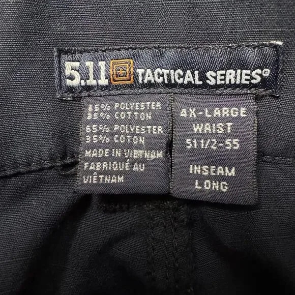 5.11 tactical pants mens 4x W47xL34 dark gray drawstring ankles flaws - Picture 2 of 11